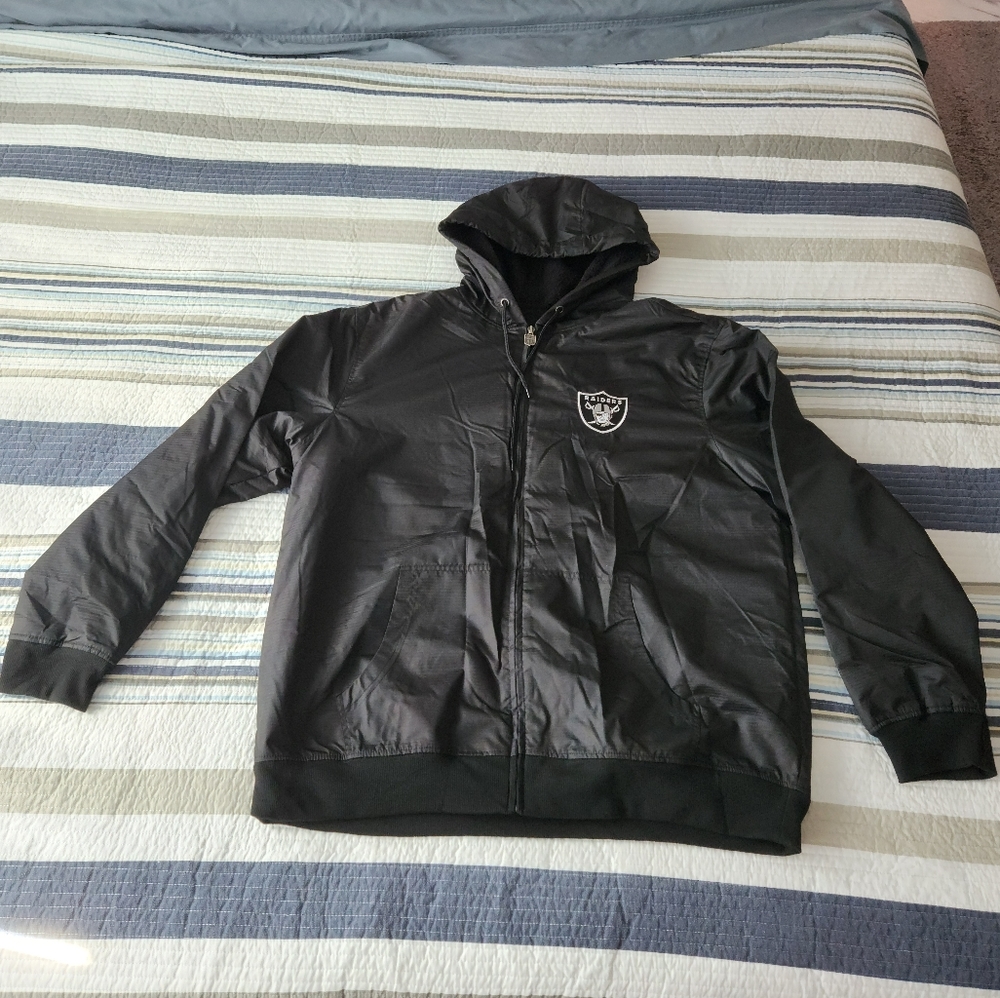 Oakland Raiders lined jacket Men's XL